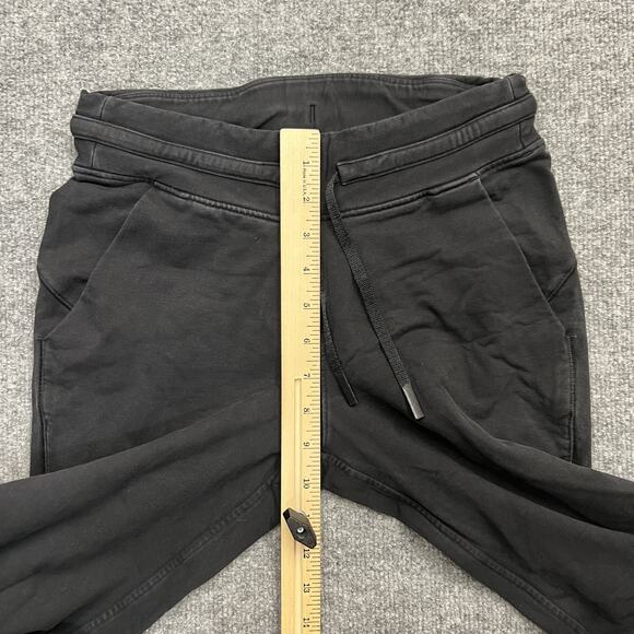Lululemon Pants Women’s 4 Black Jogger Sweatpants Stretch Cuffed Athletic Logo - Picture 9 of 13
